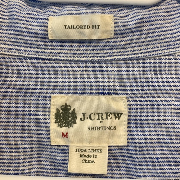 J Crew Linen Button Down Shirt -$100 Off. - Picture 2 of 9